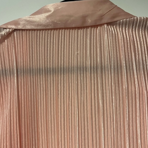 Simons Twik Pleated Shirt & Pants Set Pink Size L NWOT - Picture 9 of 13